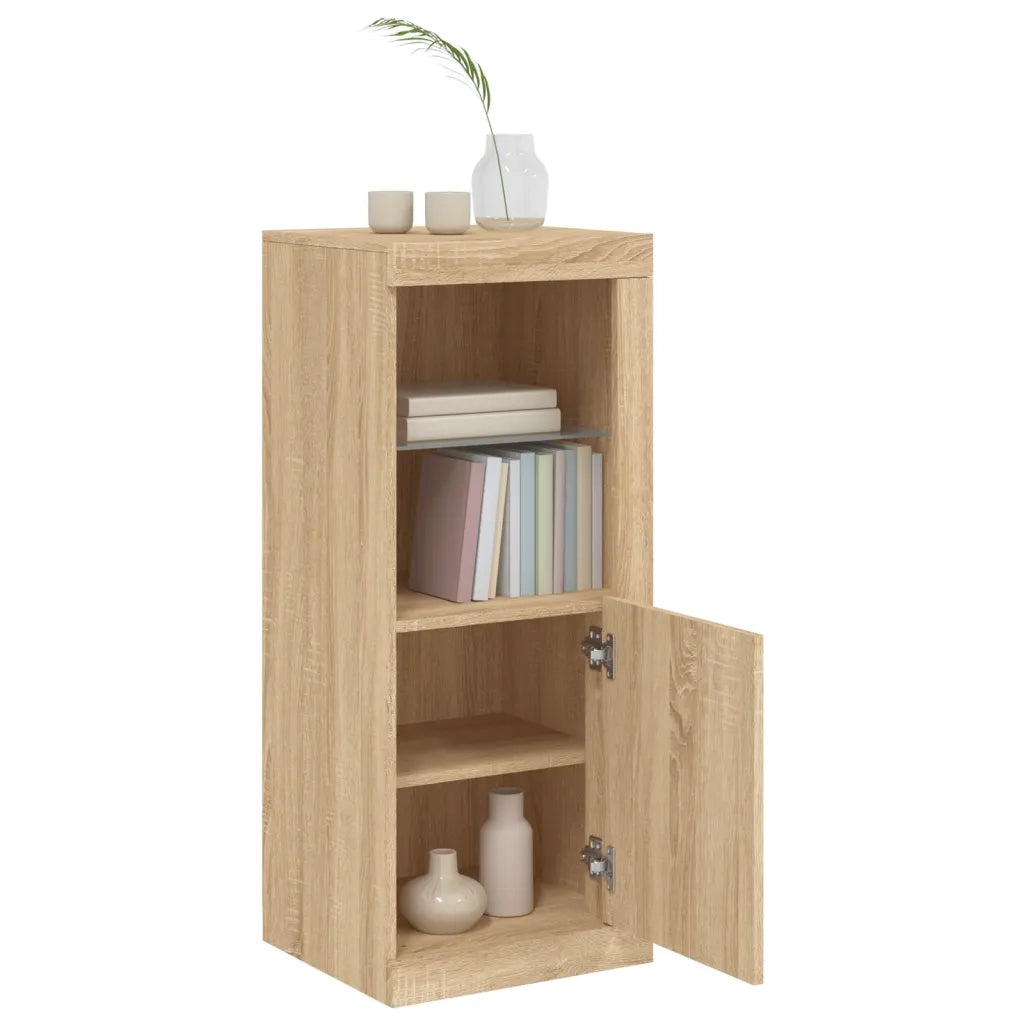 Credenza con Luci LED Rovere Sonoma 41x37x100 cm 836646