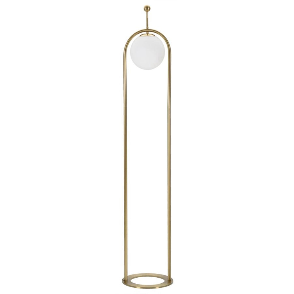 Lampada da Terra VKH206, Bianco, Metallo, 28x28x168 cm