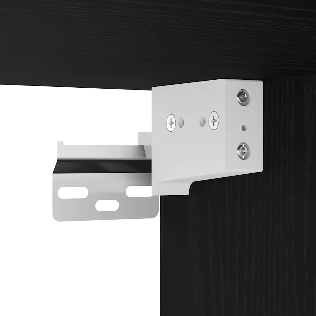 Mobile TV Rovere Nero 100 x 30 x 30 cm Legno multistrato 862487