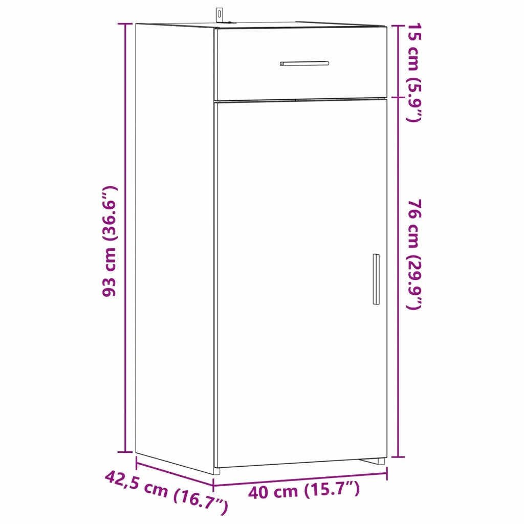 Armadio Legno vecchio 40 x 42,5 x 93 cm Legno ingegnerizzato CFW5963688