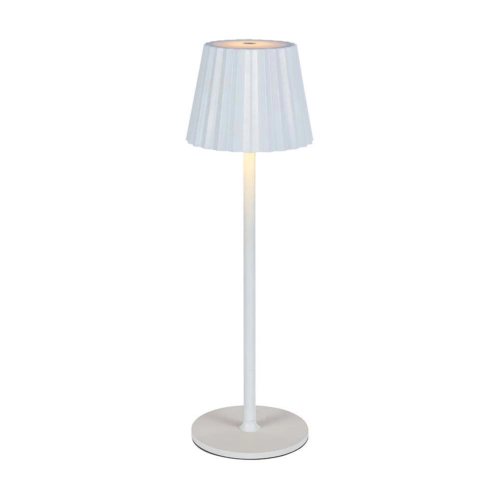 Lampada LED da Tavolo 1.5W 115x370mm Ricaricabile USB Touch CCT Colore Variabile Bianca – V-TAC – VT-1028-W