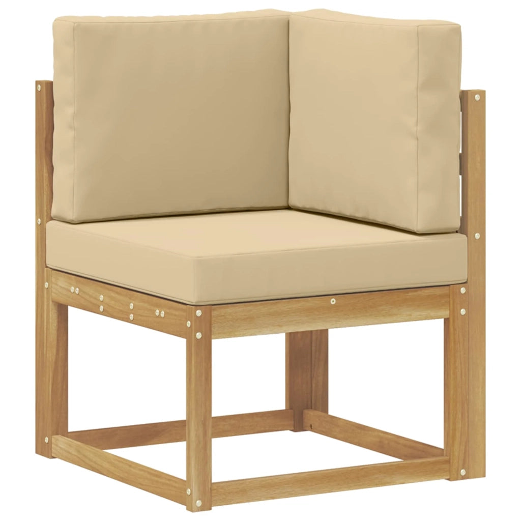 Set di divani da esterno 8 pz Bianco e Beige 3388047
