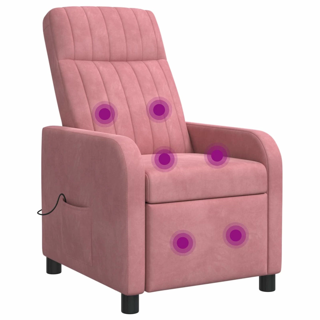 Poltrona Massaggiante Rosa Velluto (V) 42035123