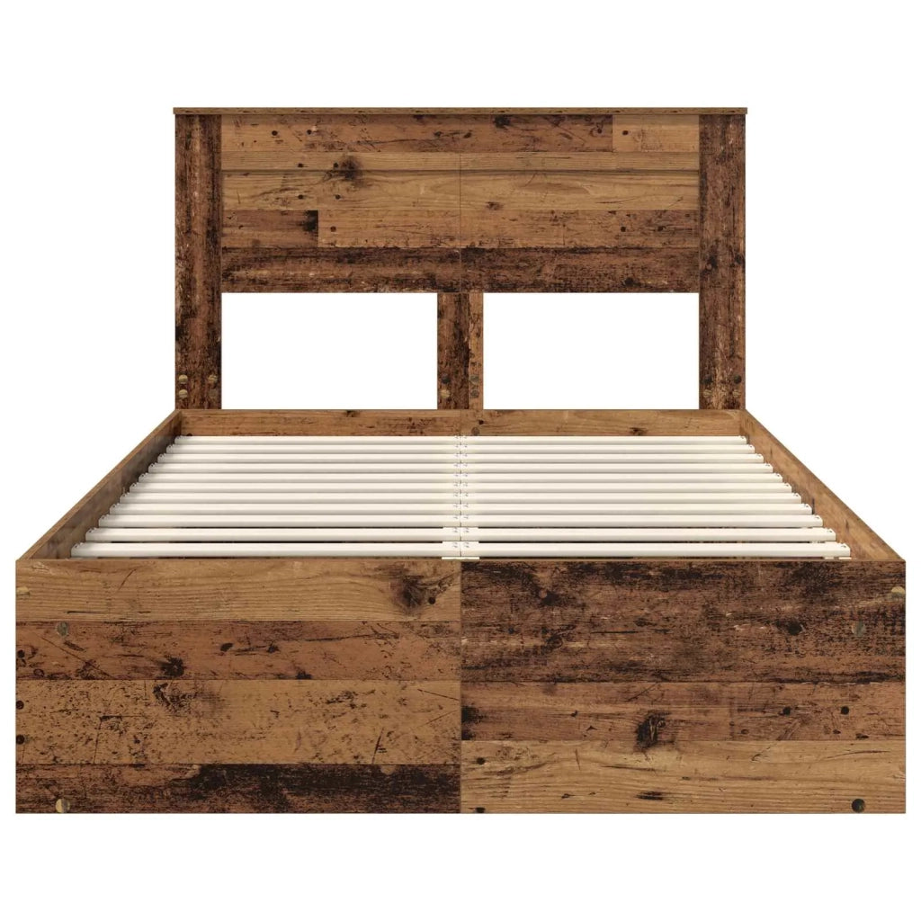 Struttura del letto Legno vecchio 120 x 190 cm Pino massello