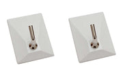 Set 2 Pezzi Gancio Adesivo 1 Posto Bianco