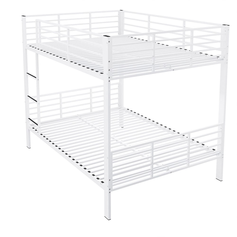 Letto a castello ¨C Minimal ¨C Bianco metallo 140x200 cm