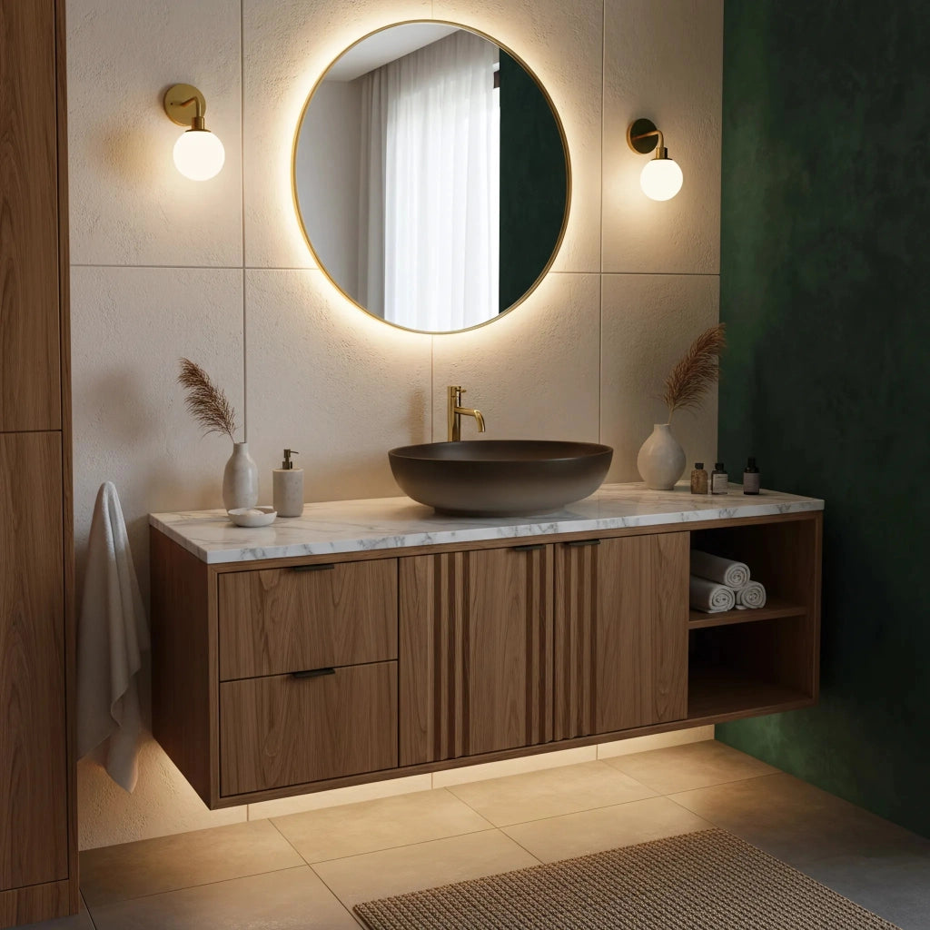 Lavabo Da Appoggio Rea Carola Ombre