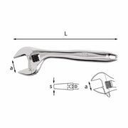 Chiave regolabile a rullo con regolazione rapida Usag 294 AD 150-6" U02940012