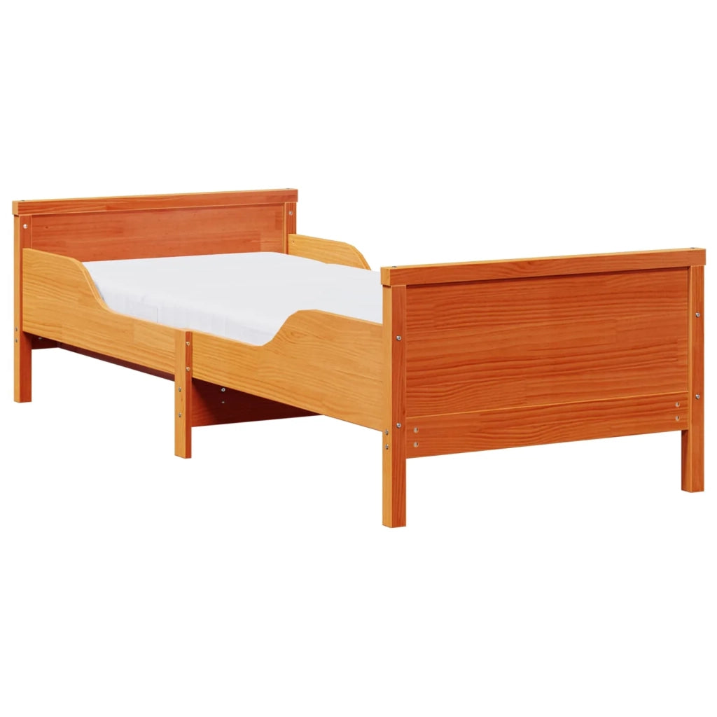 Struttura letto con materasso estensibile-Giroletto Marrone 80 x 200 cm 207298