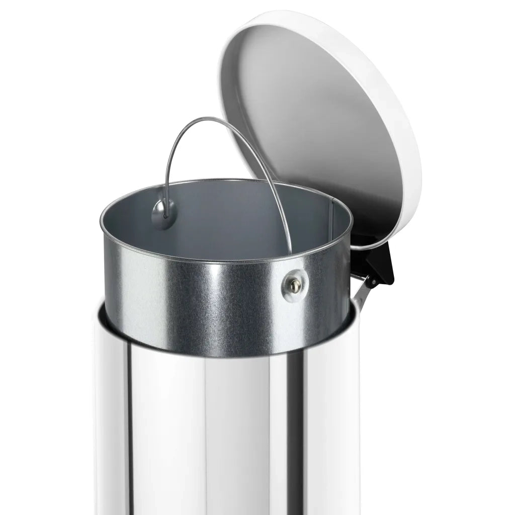 Hailo Pattumiera a Pedale Solid L 18L Acciaio Cestino Interno Zincato 434079