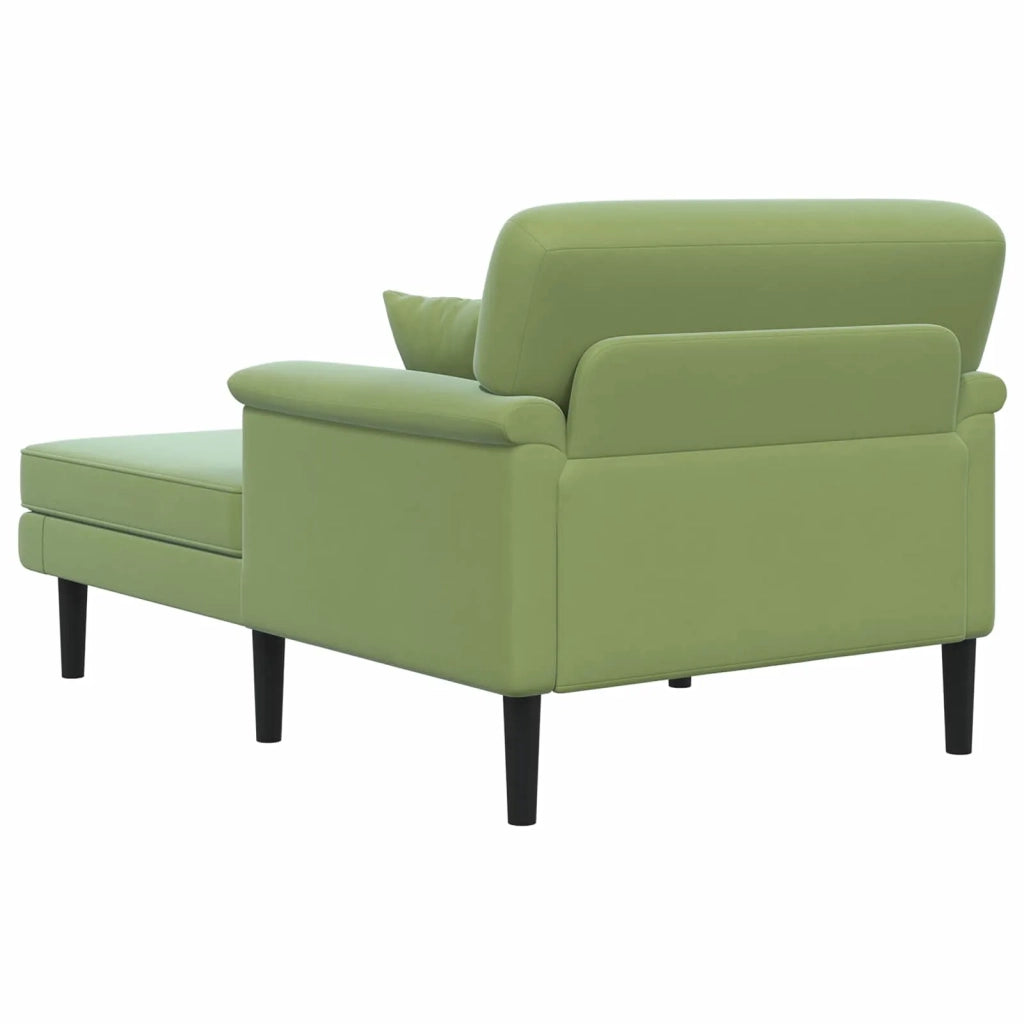 Chaise longue Verde chiaro Velluto 42048043