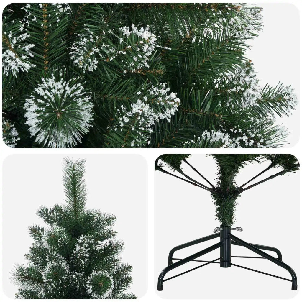 Albero di Natale artificiale 210 cm PVC e Metallo Verde 42056459