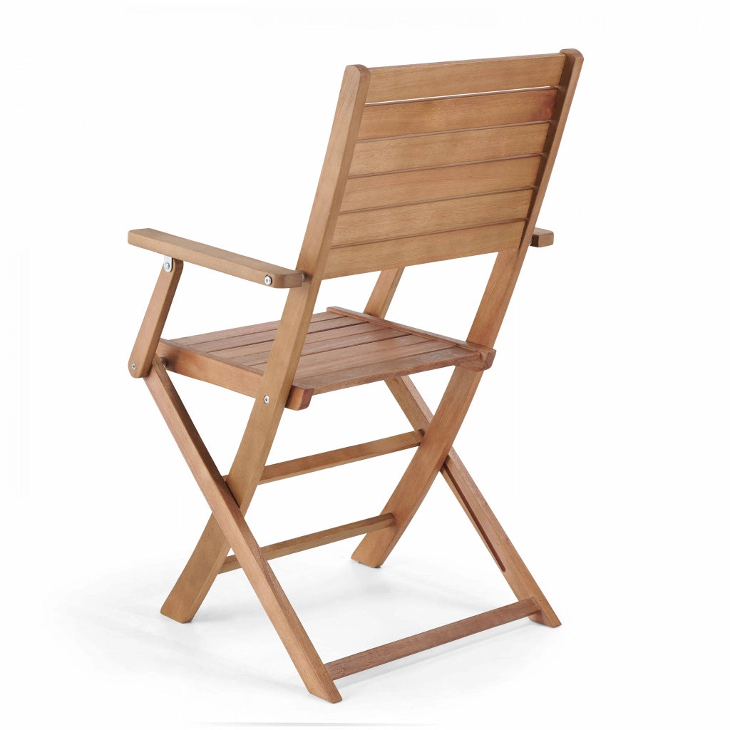 Oviala - Set di 2 poltrone in legno di eucalipto