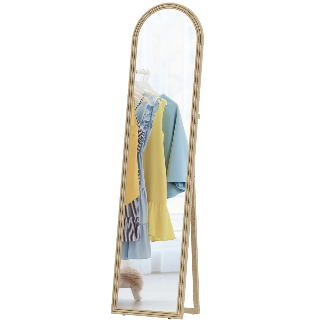 Specchio a parete ¨C Minimal ¨C effetto pietra 40x160 cm beige