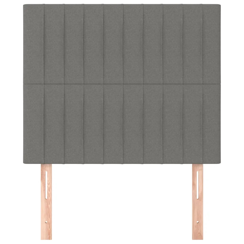 Testiera Grigio Scuro 80x5x118/128 cm Tessuto 3116545
