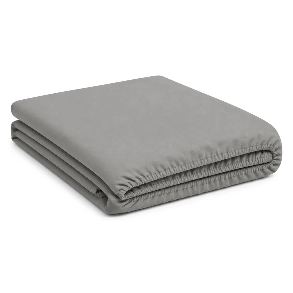 Romomoka, Lenzuolo Matrimoniale Lenzuolo Sotto con Angolo da 27 cm, Grigio Scuro