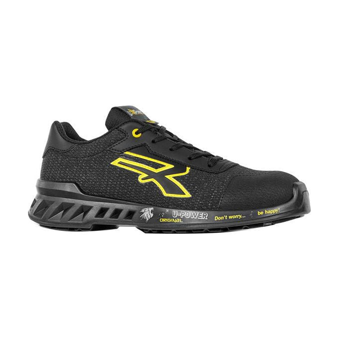 U-Power RV20036 Frank S ESD Scarpe Antinfortunistiche S1P SRC Unisex puntale alluminio antistatico taglia 41 colore Nero Giallo