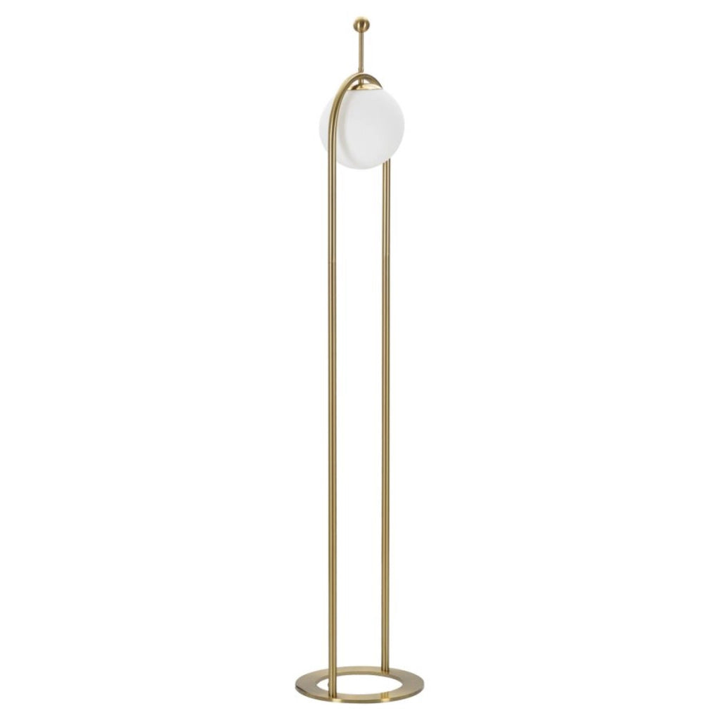 Lampada da Terra VKH206, Bianco, Metallo, 28x28x168 cm