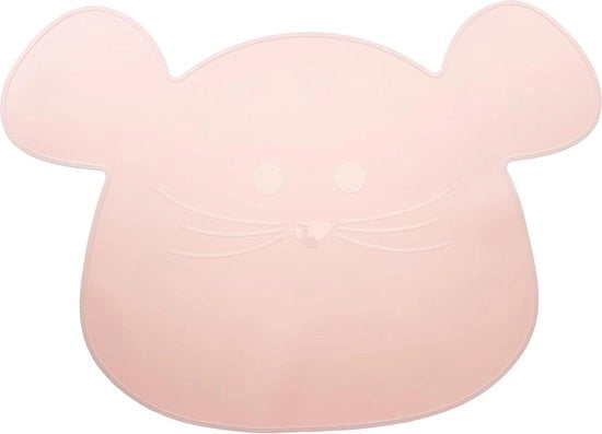 Piatto per bambino in silicone colore rosa