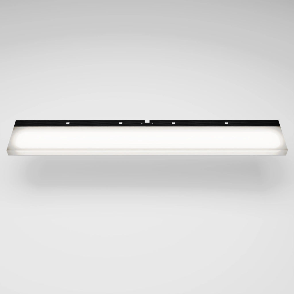 Applique led universale 40cm in alluminio nero per cornice | Wezen