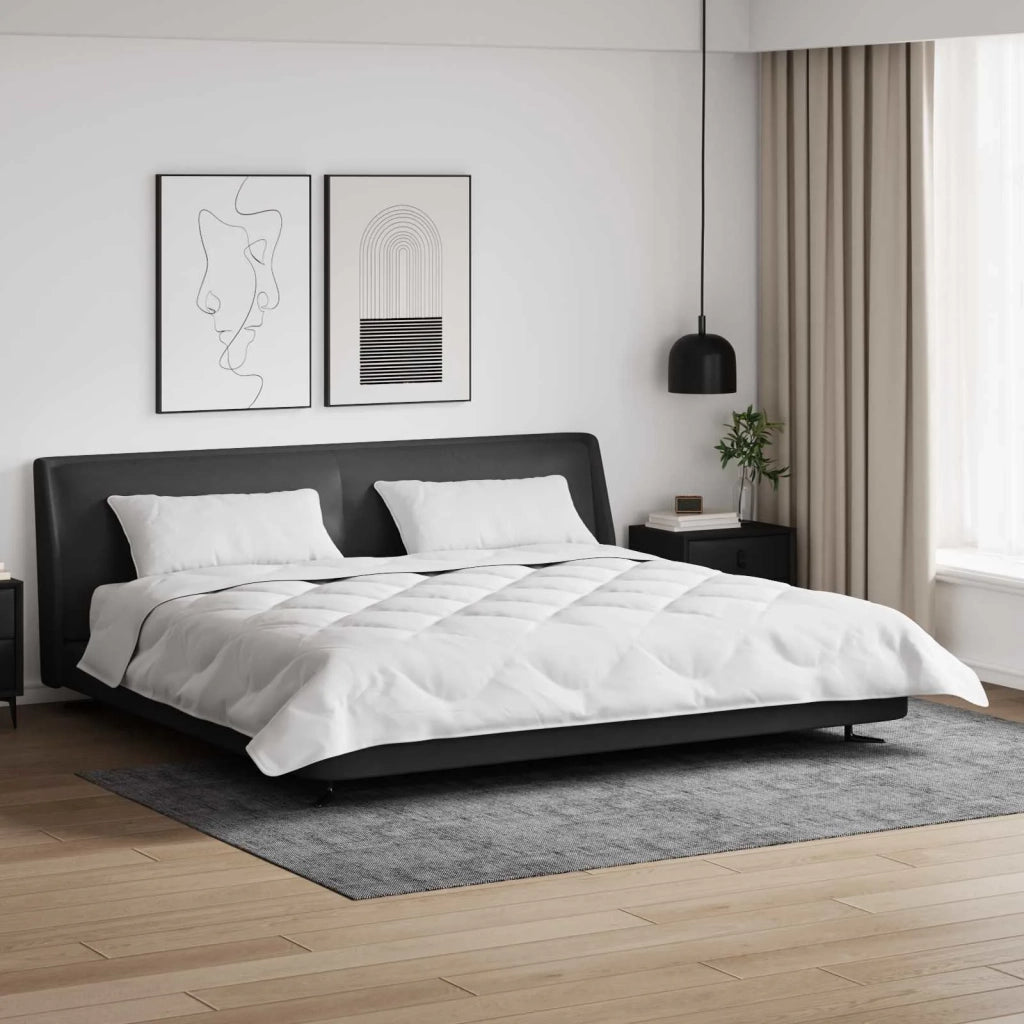 Duvet Invernale con cuscino 3 pcs Bianco Microfibra 3377773