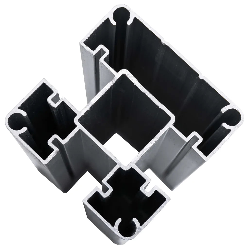 Pannello di Recinzione in WPC 95x(105-180) cm Marrone 49070