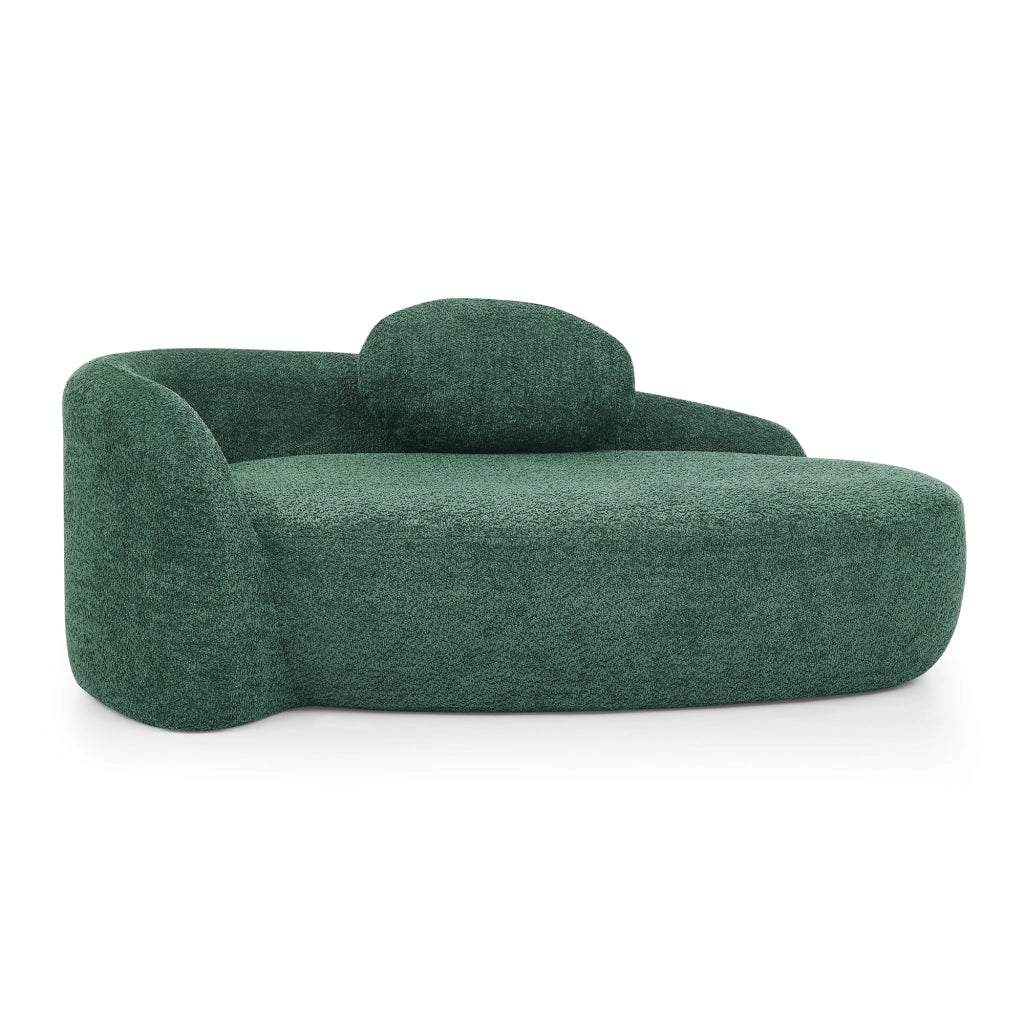 Divano Sofa Morbido Velluto Verde con Cuscini ¨C MINIMAL ¨C Tessuto Teddy