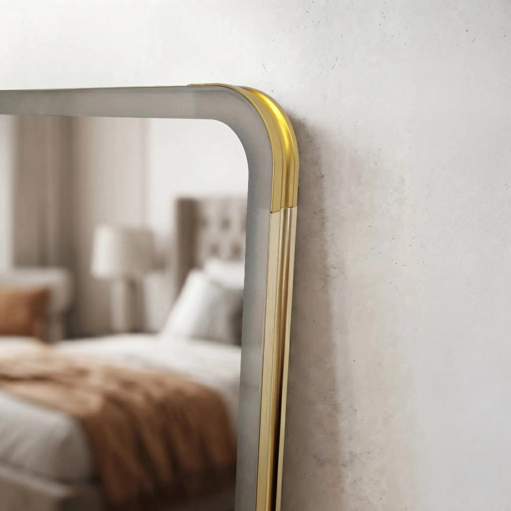 Specchio Led Classico 50x160cm Brush Gold