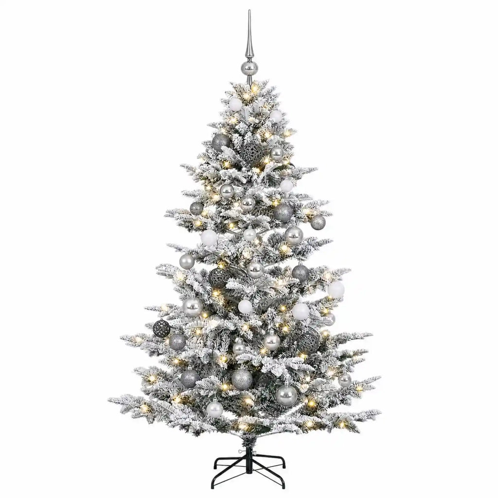Albero di Natale artificiale con palline 150 cm 150 LED 3466150