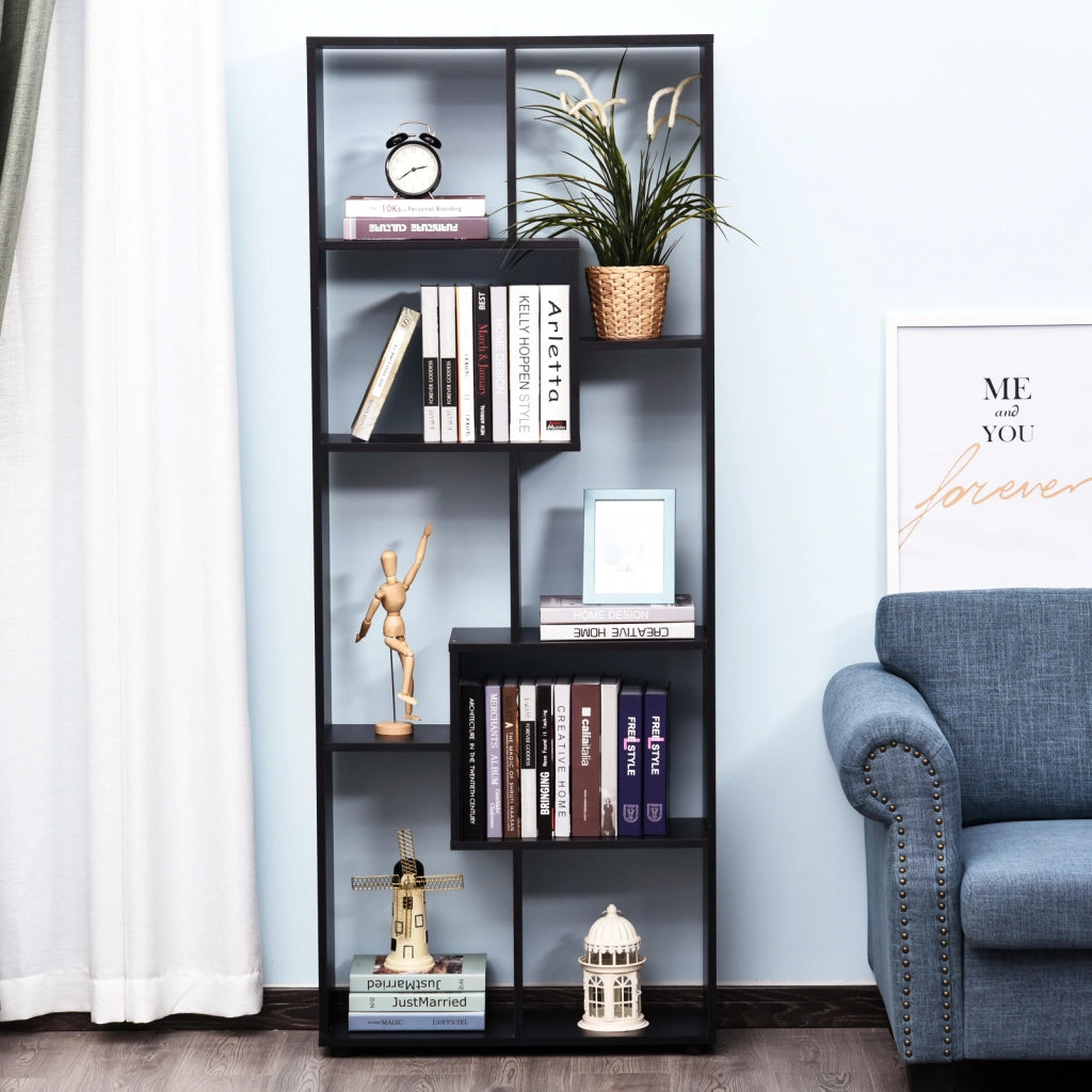 Libreria Moderna Stretto ¨C Minimal ¨C 70x24x178 cm Nero