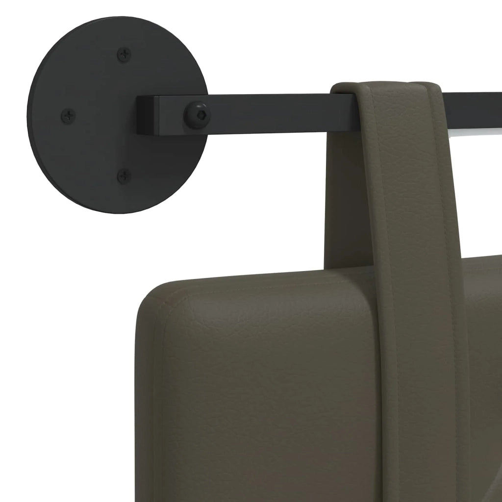 Testiera | Testata sospesa Con luce LED Grigio Similpelle