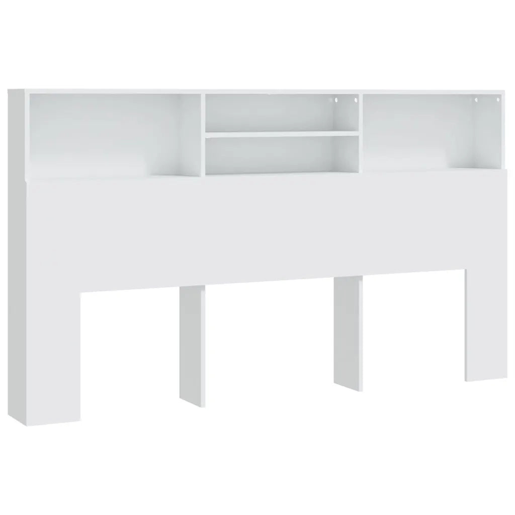 Testiera con Contenitore Bianco 180x19x103,5 cm 811880