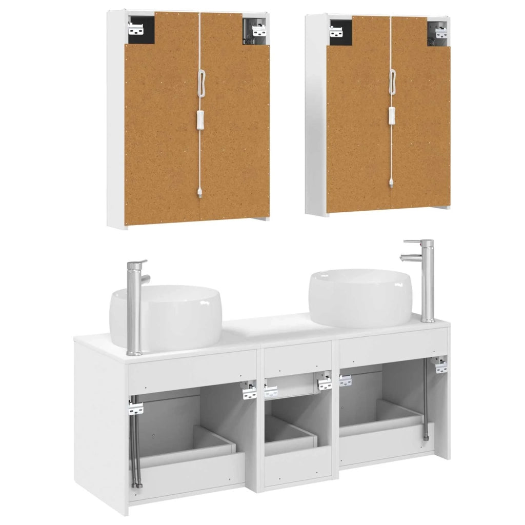 Set di mobili per il bagno 5 pz Bianco 3407047