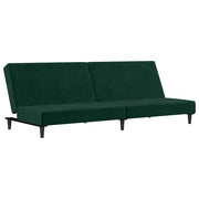 Divano letto | Sof¨¤ letto | Letto singolo a 2 Posti Verde Scuro in Velluto