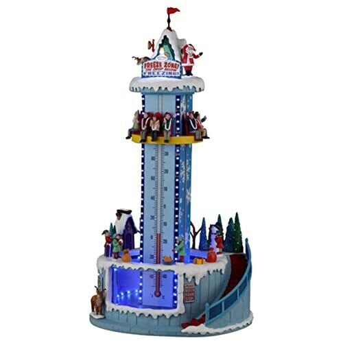 Lemax 24958-UK Carnival Sights and Sounds Giostra Animata Natalizia con Luci LED Suoni e Movimenti Alimentatore 4.5V Incluso colore Multicolore