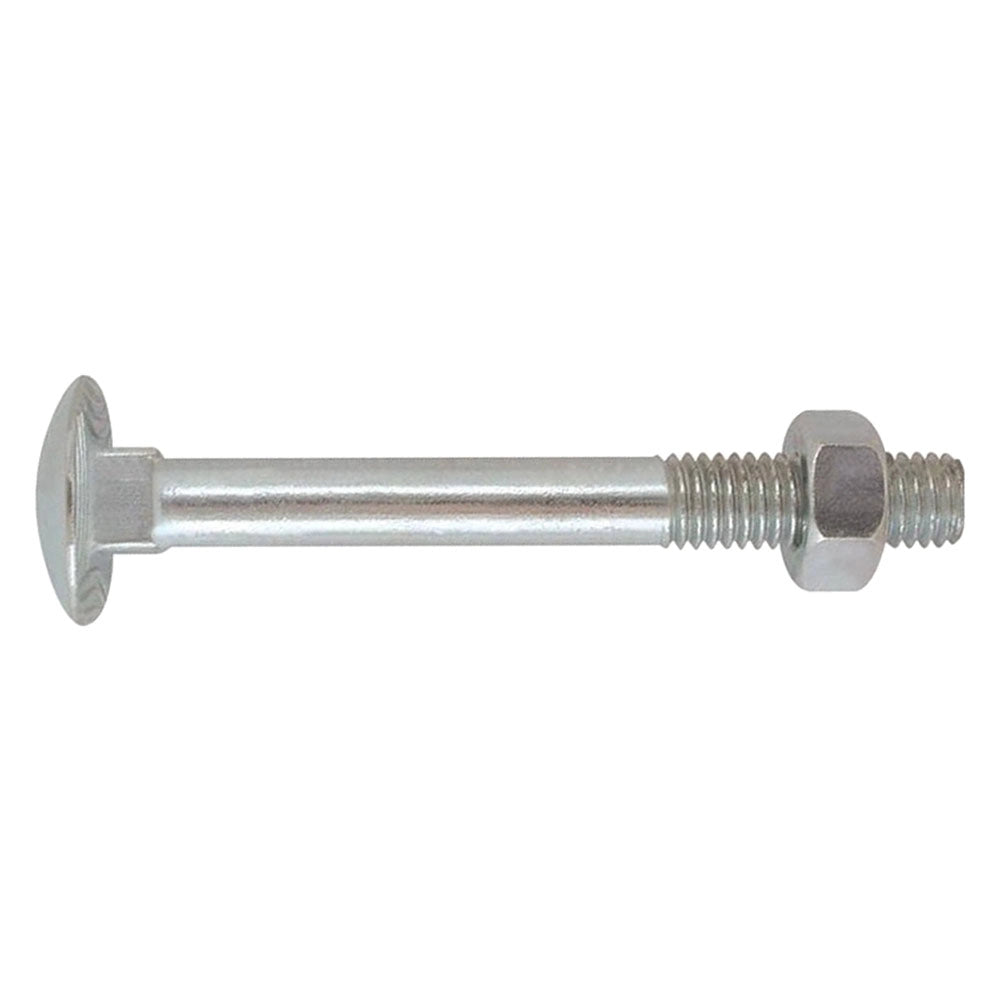 Bullone zincato testa tonda 10 x 60