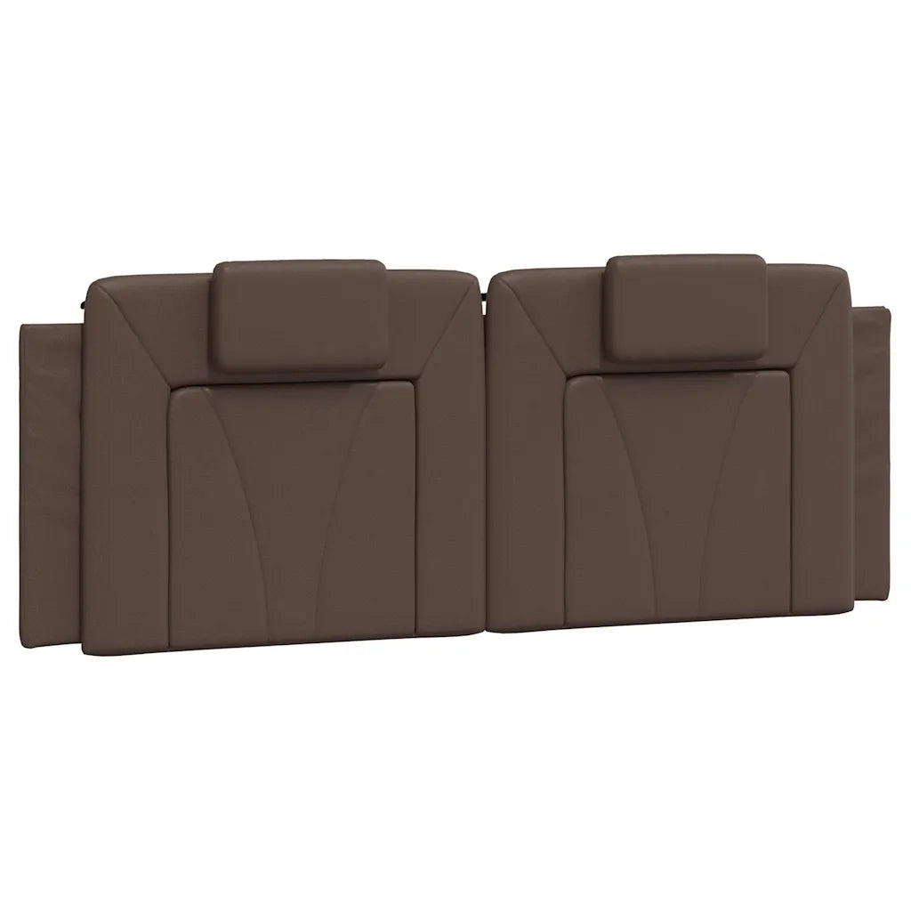 Letto matrimoniale | Letto per adulti | Giroletto Viana senza Materasso Marrone 140x190 cm in Similpelle