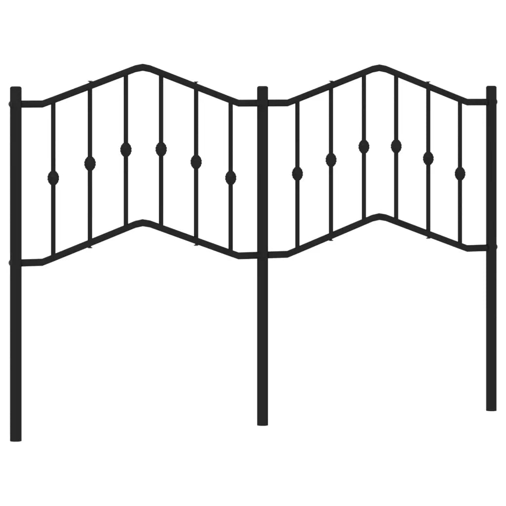 Testiera di Ricambio in Metallo Nero 150 cm 373823