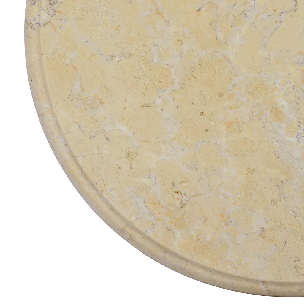 Piano per Tavolo | Superficie Tavolo | Piano Scrivania Crema ?40x2,5 cm in Marmo