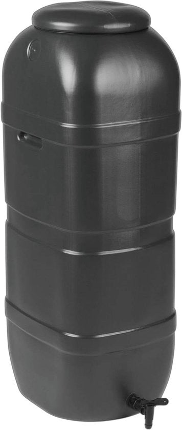 Serbatoio d'acqua 100L con rubinetto e coperchio chiuso - Nero - GN334
