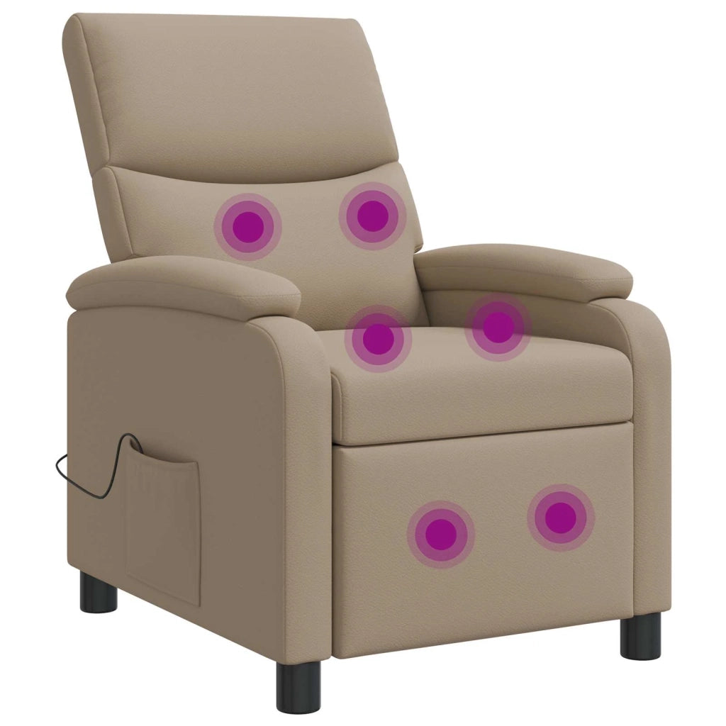 Poltrona Massaggiante Cappuccino Similpelle 42035007