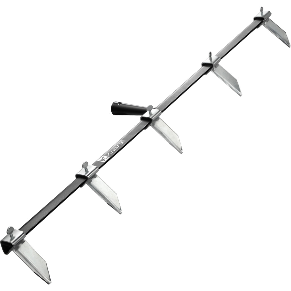 Marcatore da giardino KADAX per semina, file e terreno, a 5 denti, 100 cm