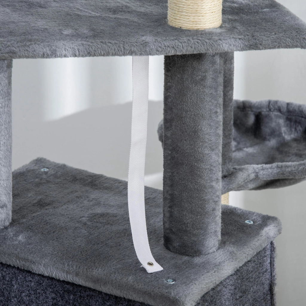 Arbre ¨¤ chat con piattaforme e grattatoi ¨C Minimal ¨C grigio