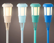 Torcia Solare plastica 4 colori da esterno