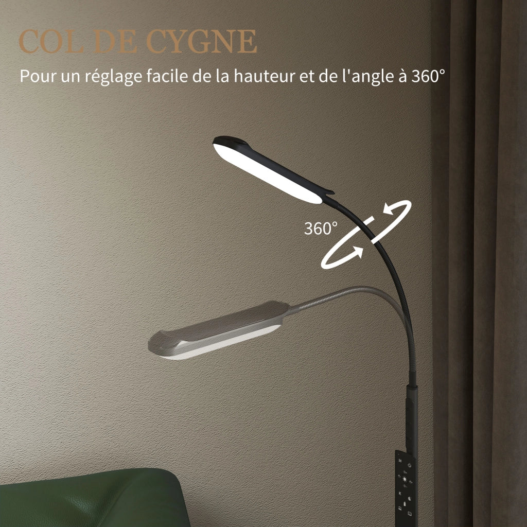 Lampada da terra con telecomando ¨C Xylo ¨C controllo touch dimmerabile nero