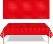 Set da Cucina Completo con Tavola Coperta per 6 Persone in Rosso