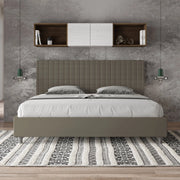 Letto imbottito Matrimoniale 190x190 cm Sunny - Similpelle,Cappuccino,Contenitore