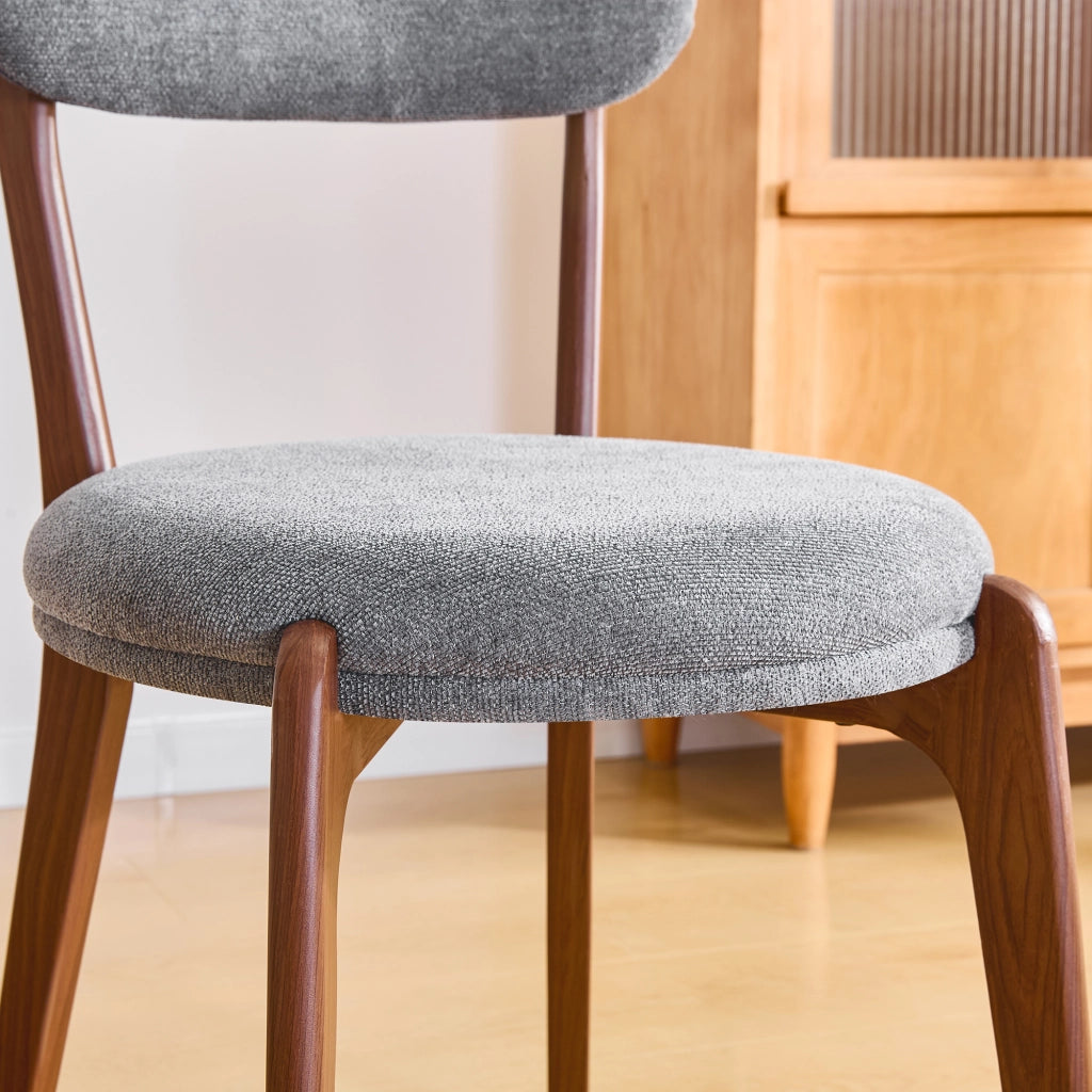 Set 2 Sedie da Pranzo Imbottite in Tessuto ¨C Xylo ¨C Stile Moderno, Beige