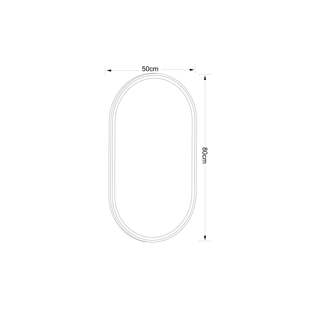 SPECCHIO LED Antibappannamento con Cornice Nera e Cristalli