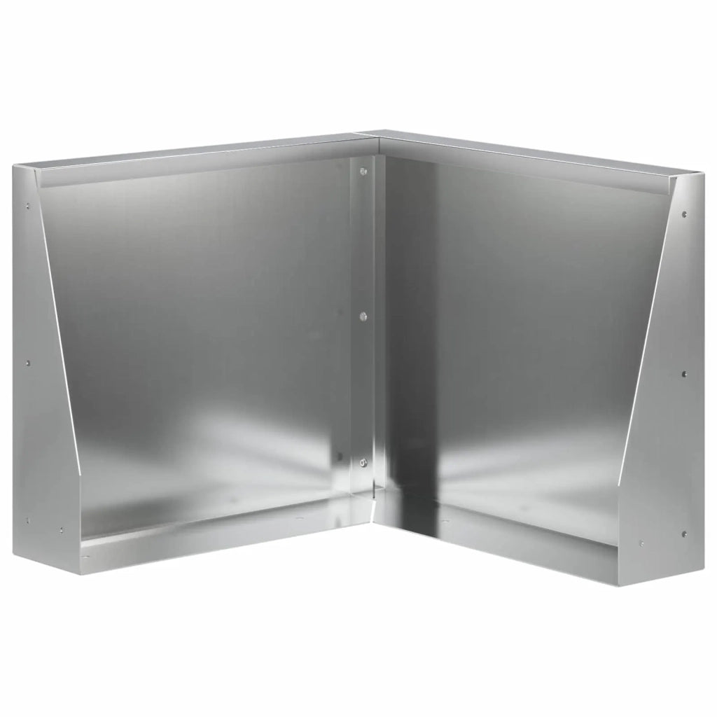 Muro di contenimento 50 x 50 x 50 cm Acciaio zincato Argento 8015237